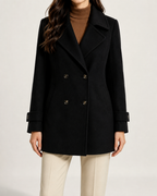 Manteau court femme croisé de tailleur