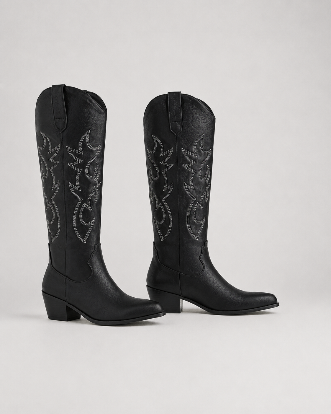 Stivali Cowboy Donna al Ginocchio con Ricami