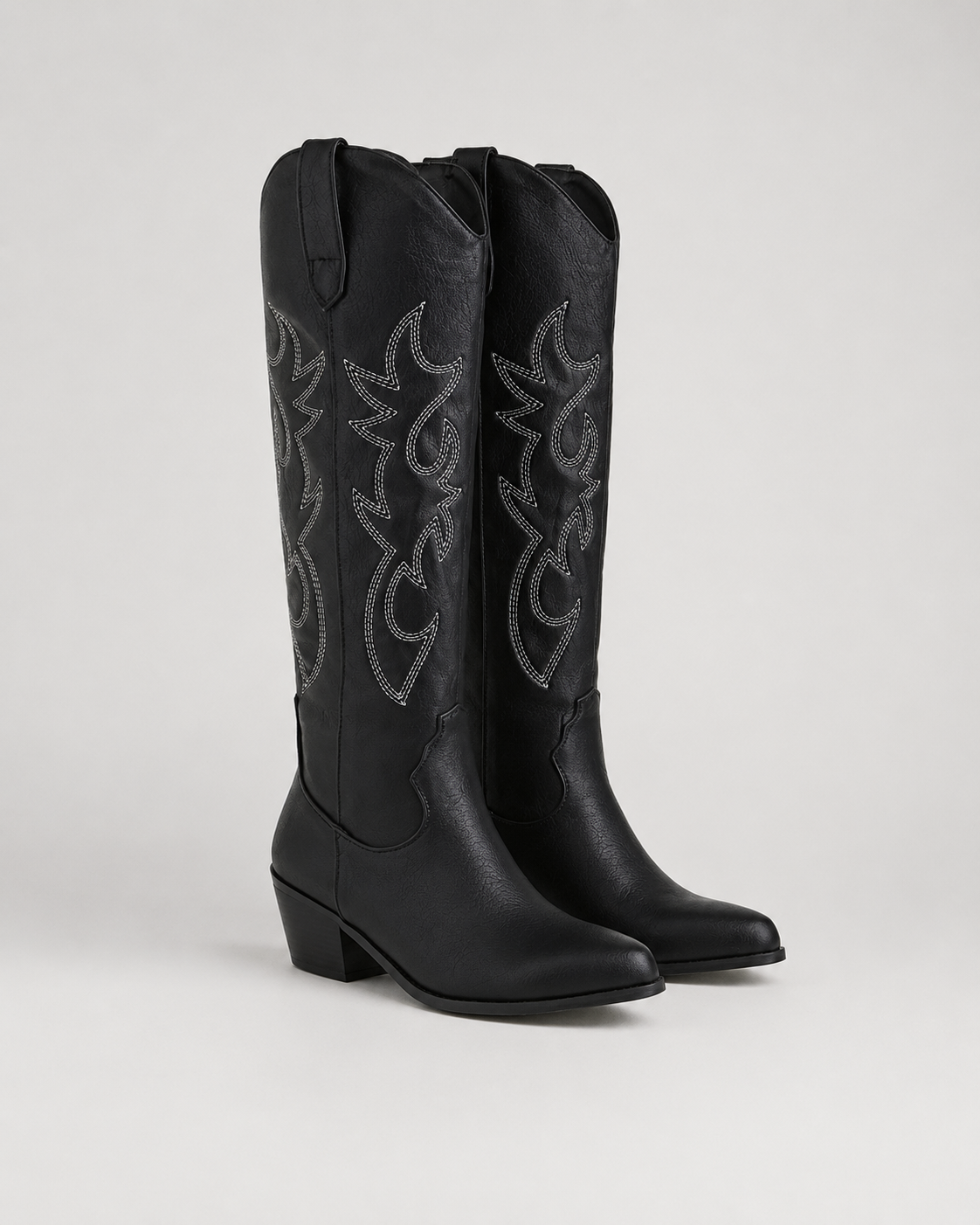 Stivali Cowboy Donna al Ginocchio con Ricami