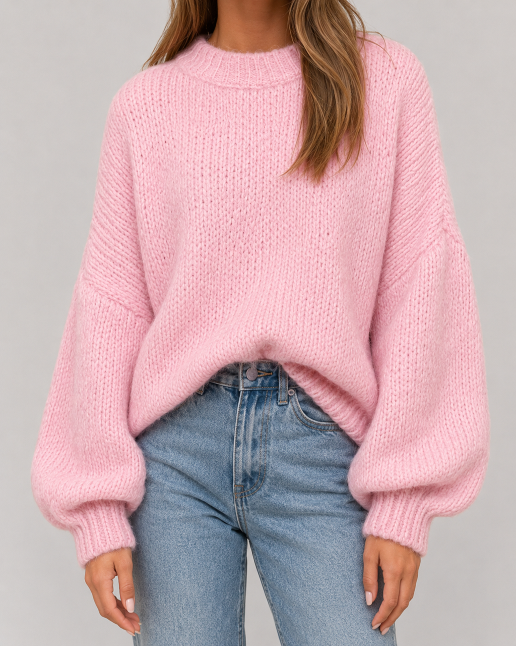 Maglione Donna Oversize in Maglia Grossa