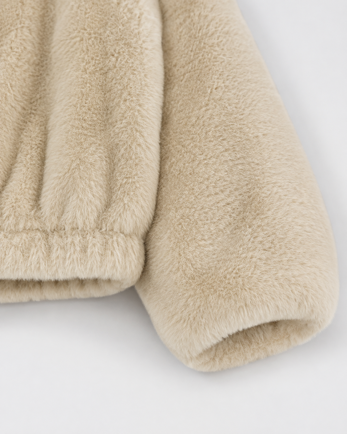 Giacca Teddy Donna Corta con Collo Alto