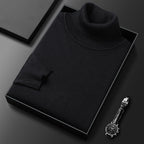 Dolcevita Uomo in Misto Cashmere con Finiture a Coste