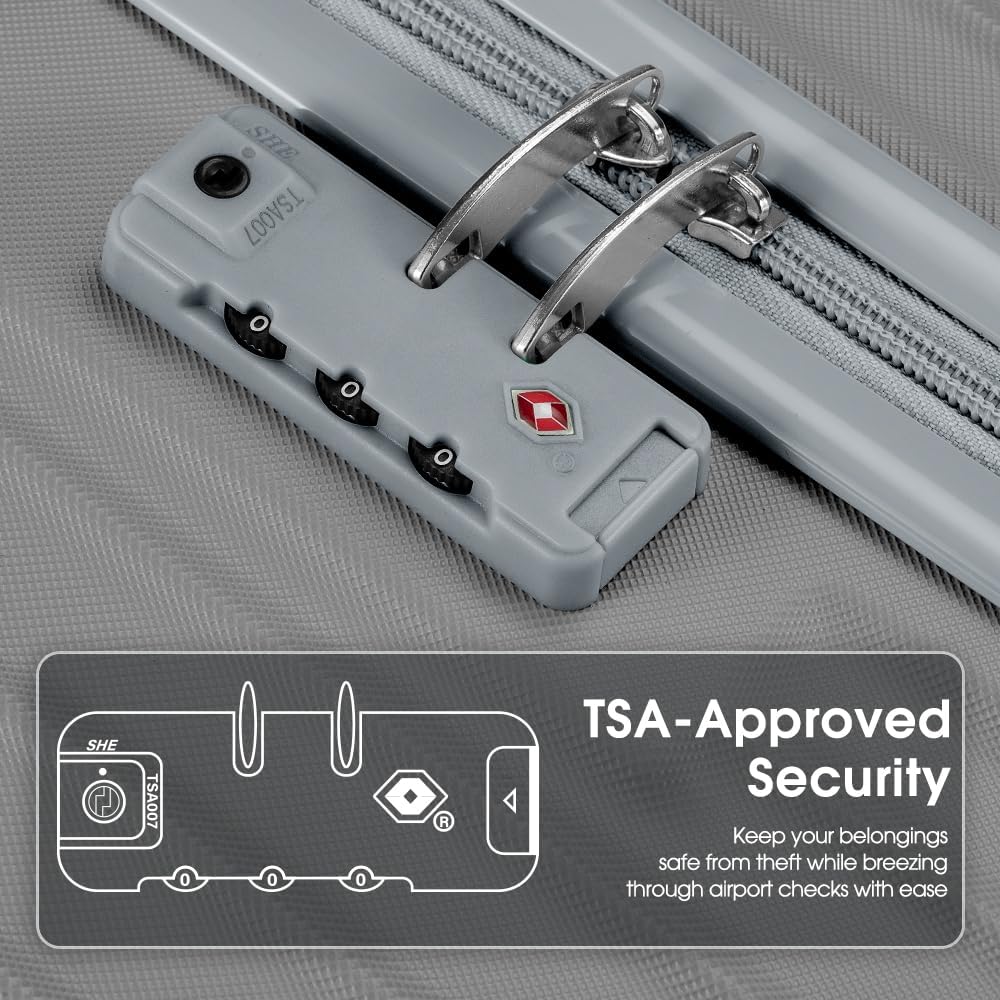 Valigia Rigida in ABS con Ruote Spinner e Serratura TSA