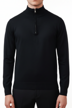 Maglione Valenci Halfzip con Stretch e Collo Regolabile